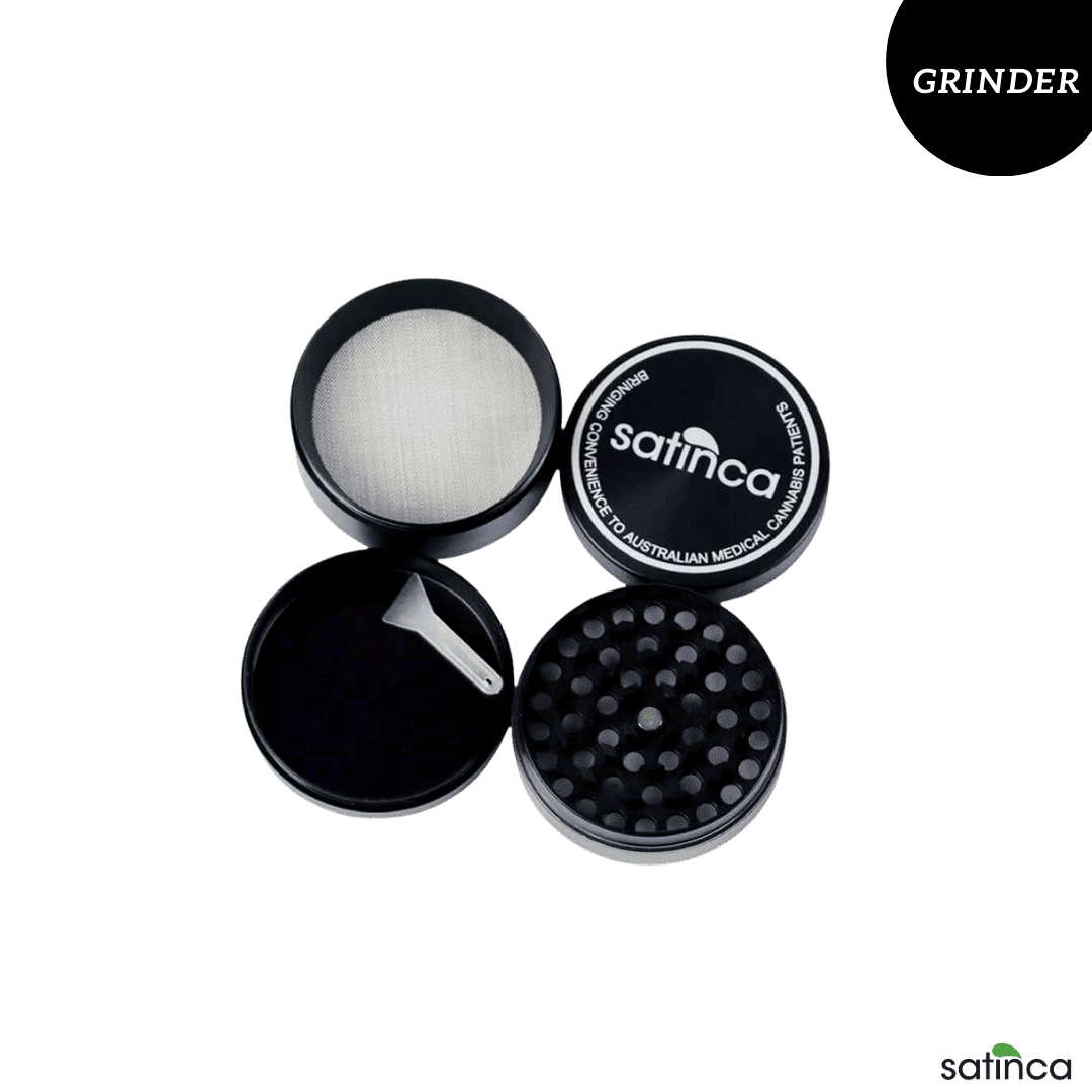 satinca 4 Piece Herb Grinder With Magnetic Lid