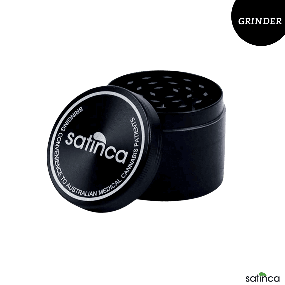 satinca 4 Piece Herb Grinder With Magnetic Lid