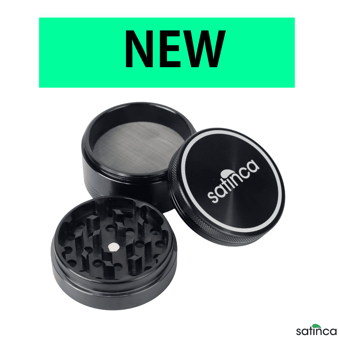 satinca 62mm 4 Part Herb Grinder With Magnetic Lid