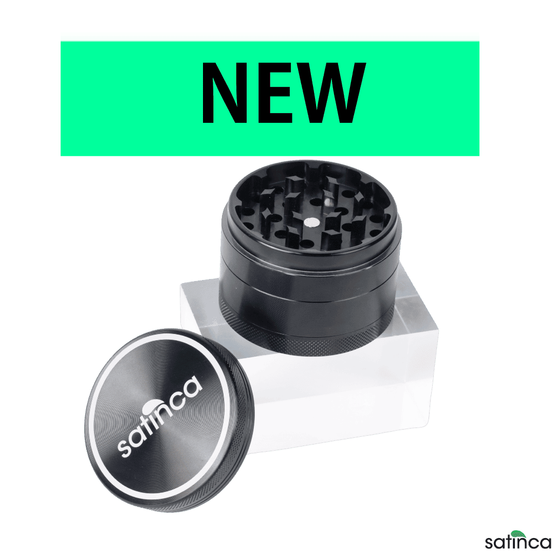 satinca 62mm 4 Part Herb Grinder With Magnetic Lid