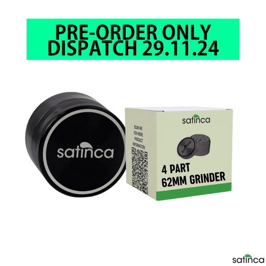 [PRE-ORDER ONLY] satinca 62mm 4 Part Herb Grinder With Magnetic Lid