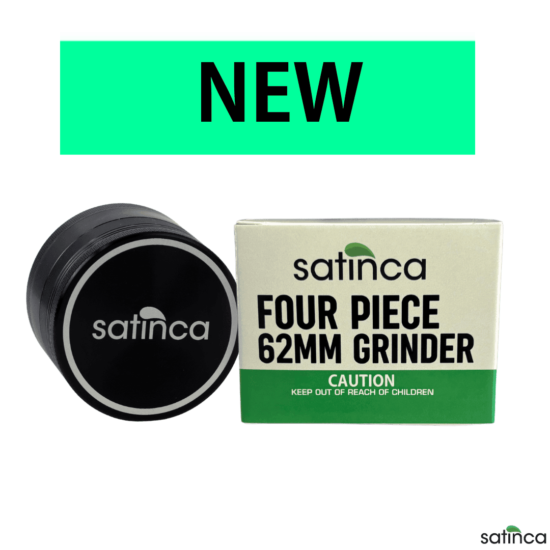 satinca 62mm 4 Part Herb Grinder With Magnetic Lid